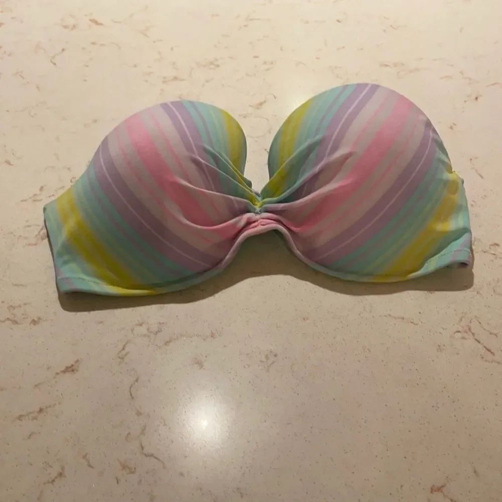 Victoria’s Secret strapless swim top SZ 34DD M/L